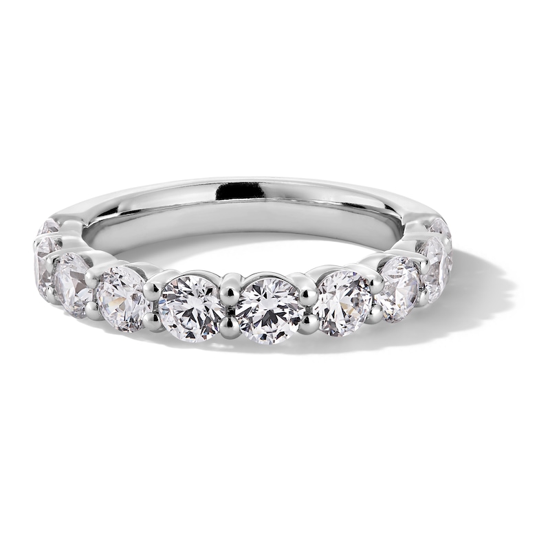 Main Image 1 of 2 CT. T.W. Certified Lab-Created Diamond Ten Stone Anniversary Band in 14K White Gold (F/VS2)