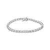 Thumbnail Image 0 of 1 CT. T.W. Diamond Miracle Double Bar Tennis Bracelet in Sterling Silver