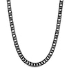 Thumbnail Image 0 of 9.5mm Curb Chain Necklace in Solid Stainless Steel with Black Ion Plate - 24"