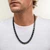 Thumbnail Image 2 of 9.5mm Curb Chain Necklace in Solid Stainless Steel with Black Ion Plate - 24&quot;