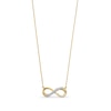 Thumbnail Image 0 of 1/10 CT. T.W. Diamond Miracle Sideways Infinity Necklace in 10K Gold