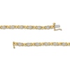 Thumbnail Image 3 of 1/2 CT. T.W. Marquise Multi-Diamond &quot;XO&quot; Link Bracelet in 10K Gold - 7.25&quot;