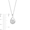 Thumbnail Image 0 of Diamond Accent Miracle Cluster Twist Teardrop Pendant in Sterling Silver