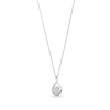 Thumbnail Image 2 of Diamond Accent Miracle Cluster Twist Teardrop Pendant in Sterling Silver