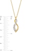 Thumbnail Image 2 of 1/4 CT. T.W. Journey Diamond Infinity Twist Pendant in 10K Gold