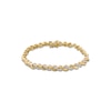 Thumbnail Image 0 of 1 CT. T.W. Diamond and Polished Twist Link Bracelet in 10K Gold - 7.25"