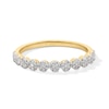 Thumbnail Image 1 of 1/5 CT. T.W. Multi-Diamond Eleven Stone Stackable Anniversary Band in 10K Gold