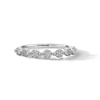 Thumbnail Image 1 of 1/6 CT. T.W. Multi-Diamond Seven Stone Stackable Anniversary Band in 10K White Gold