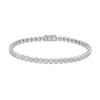 Thumbnail Image 0 of 1/4 CT. T.W. Diamond Bubbles Tennis Bracelet in Sterling Silver