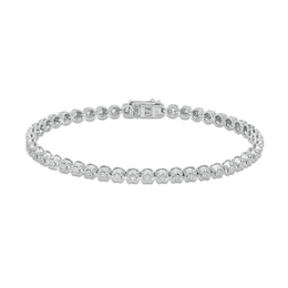 1/4 CT. T.W. Diamond Bubbles Tennis Bracelet in Sterling Silver