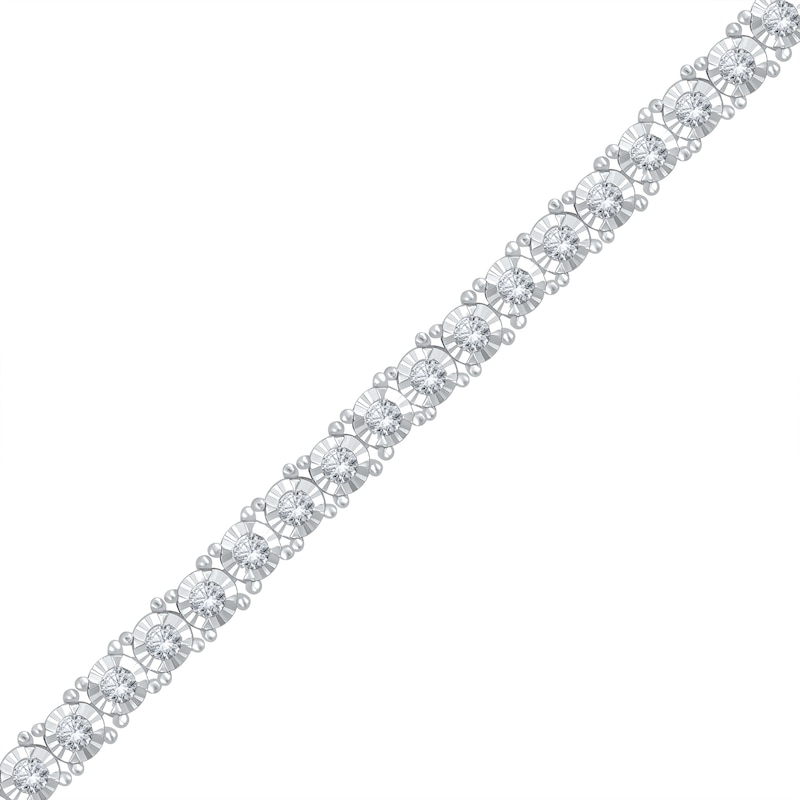 Main Image 2 of 1 CT. T.W. Diamond Tennis Bracelet in 14K White Gold - 7.25”