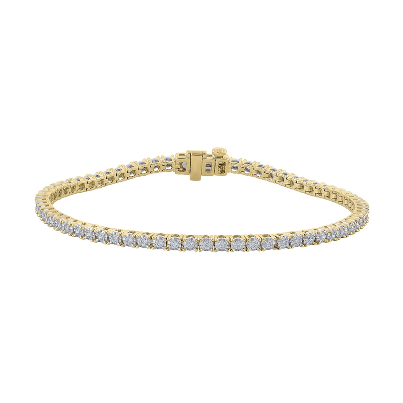 Main Image 1 of 1 CT. T.W. Diamond Tennis Bracelet in 10K Gold - 7.25”