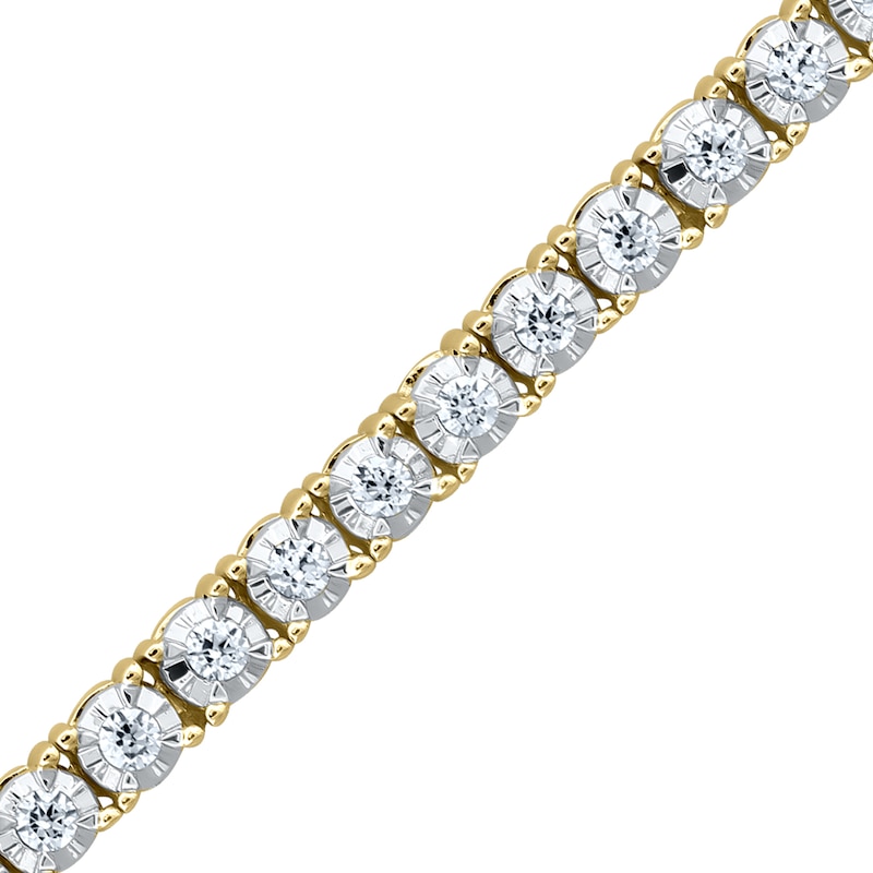 Main Image 2 of 1 CT. T.W. Diamond Tennis Bracelet in 10K Gold - 7.25”