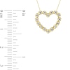 Thumbnail Image 3 of 1/4 CT. T.W. Diamond Bubbles Heart Outline Pendant in 10K Gold