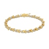 Thumbnail Image 0 of 2 CT. T.W. Diamond U-Link Chain Bracelet in Hollow 10K Gold - 8.5”