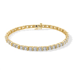 5 CT. T.W. Certified Lab-Created Diamond Tennis Bracelet in 10K Gold (F/SI2) - 8.5”