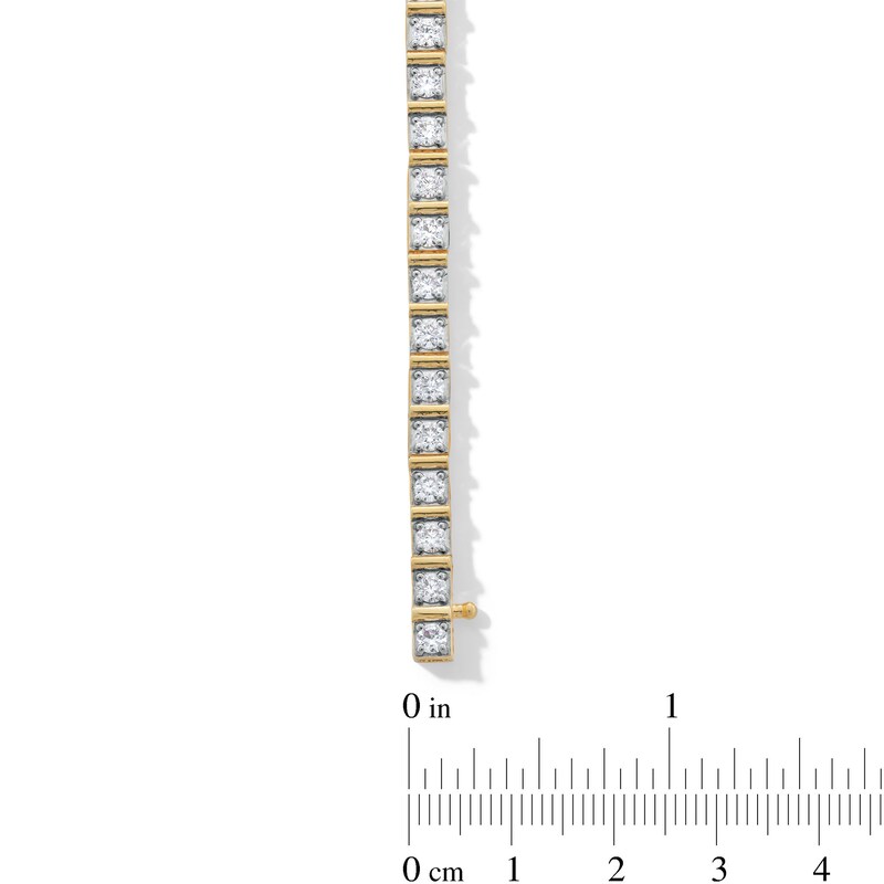 Main Image 3 of 5 CT. T.W. Certified Lab-Created Diamond Tennis Bracelet in 10K Gold (F/SI2) - 8.5”