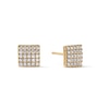 Thumbnail Image 0 of 1/2 CT. T.W. Square-Shaped Multi-Diamond Stud Earrings in 10K Gold