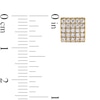 Thumbnail Image 3 of 1/2 CT. T.W. Square-Shaped Multi-Diamond Stud Earrings in 10K Gold