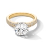 Thumbnail Image 1 of 3-1/2 CT. T.W. Certified Lab-Created Diamond Double Row Engagement Ring in 14K Gold (F/SI2)