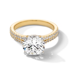 3-1/2 CT. T.W. Certified Lab-Created Diamond Double Row Engagement Ring in 14K Gold (F/SI2)