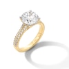 Thumbnail Image 2 of 3-1/2 CT. T.W. Certified Lab-Created Diamond Double Row Engagement Ring in 14K Gold (F/SI2)