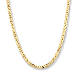 5.94mm Cuban Curb Chain Necklace in Solid 10K Gold - 20”