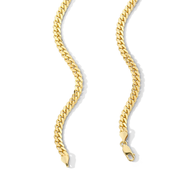 Main Image 2 of 5.94mm Cuban Curb Chain Necklace in Solid 10K Gold - 20”