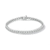 Thumbnail Image 1 of 3 CT. T.W. Certified Lab-Created Diamond Miracle Tennis Bracelet in Sterling Silver (F/SI2) - 7.25&quot;