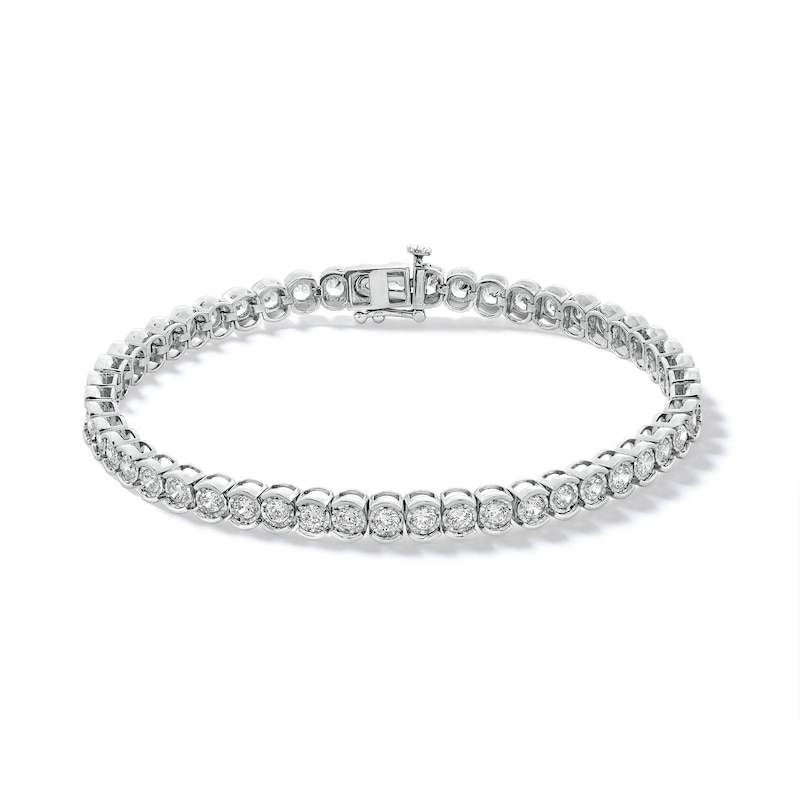 Main Image 1 of 3 CT. T.W. Certified Lab-Created Diamond Miracle Tennis Bracelet in Sterling Silver (F/SI2) - 7.25&quot;