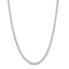 Thumbnail Image 1 of 4 CT. T.W. Certified Lab-Created Diamond Miracle Tennis Necklace in Sterling Silver (F/SI2) - 17&quot;