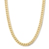 Thumbnail Image 1 of 9.0mm Miami Cuban Curb Chain Necklace in Semi-Solid 10K Gold - 24”