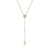 Thumbnail Image 0 of Diamond Accent Beaded Rosary Necklace in 10K Gold - 18.5"