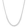 Thumbnail Image 1 of 5 CT. T.W. Certified Lab-Created Diamond Graduated Riviera Necklace in 10K White Gold (I/SI2)