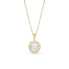 Thumbnail Image 1 of 1 CT. T.W. Certified Lab-Created Diamond Circle Frame Pendant in 10K Gold (I/SI2)