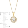 Thumbnail Image 2 of 1 CT. T.W. Certified Lab-Created Diamond Circle Frame Pendant in 10K Gold (I/SI2)