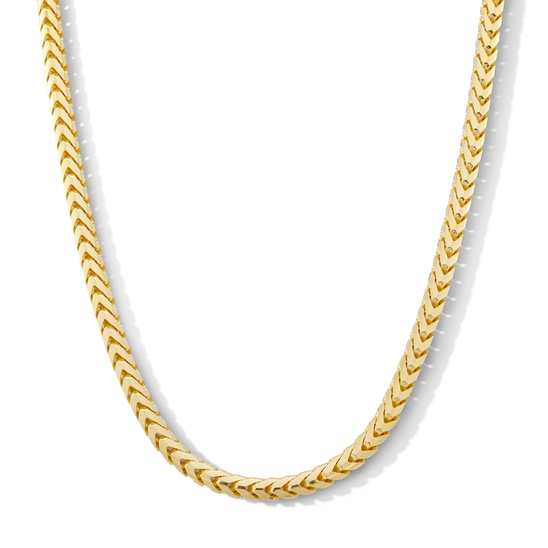 Main Image 1 of 6.0mm Franco Chain Necklace in Solid 10K Gold - 24”