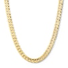 Thumbnail Image 1 of 9.5mm Concave Curb Chain Necklace in Solid 10K Gold - 22”