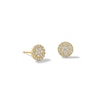 Thumbnail Image 1 of 1/4 CT. T.W. Multi-Diamond Frame Stud Earrings in 10K Gold