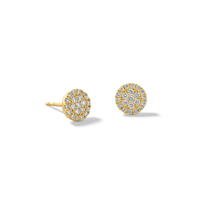 Main Image 1 of 1/4 CT. T.W. Multi-Diamond Frame Stud Earrings in 10K Gold