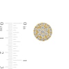 Thumbnail Image 3 of 1/4 CT. T.W. Multi-Diamond Frame Stud Earrings in 10K Gold