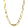 Thumbnail Image 1 of 9.5mm Concave Figaro Chain Necklace in Solid 10K Gold - 22”