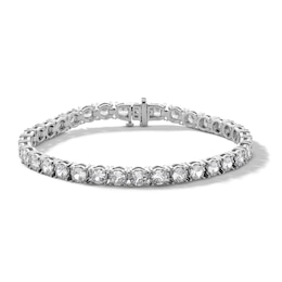 8 CT. T.W. Certified Lab-Created Diamond Tennis Bracelet in 10K White Gold (I/SI2)