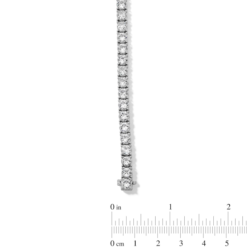 Main Image 3 of 8 CT. T.W. Certified Lab-Created Diamond Tennis Bracelet in 10K White Gold (I/SI2)