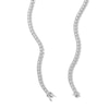 Thumbnail Image 3 of 9 CT. T.W. Certified Lab-Created Diamond Tennis Necklace in 10K White Gold (I/SI2)