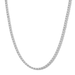 10 CT. T.W. Certified Lab-Created Diamond Tennis Necklace in 10K White Gold (I/SI2)