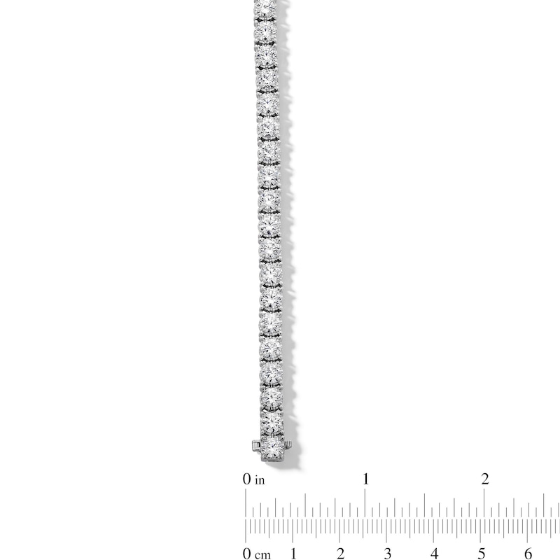 Main Image 3 of 10 CT. T.W. Certified Lab-Created Diamond Tennis Bracelet in 10K White Gold (I/SI2)