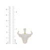 Thumbnail Image 4 of 1 CT. T.W. Diamond Bull Head Necklace Charm in 10K Gold