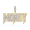 Thumbnail Image 1 of 1 CT. T.W. Diamond &quot;MONEY&quot; Necklace Charm in 10K Gold