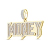 Thumbnail Image 2 of 1 CT. T.W. Diamond &quot;MONEY&quot; Necklace Charm in 10K Gold